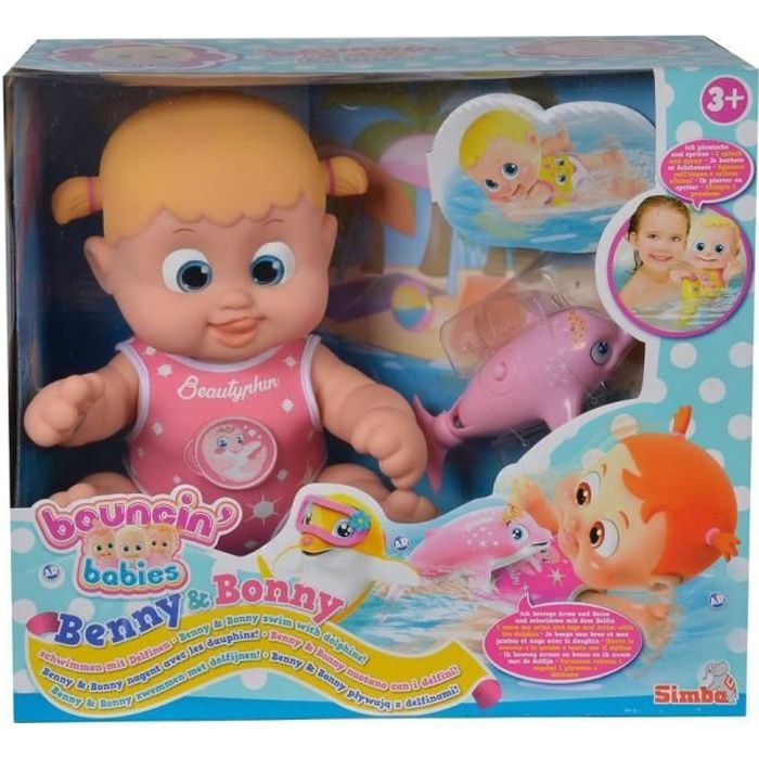 Bouncing Babies Bonny Nage Avec Son Dauphin Cdiscount Jeux Jouets