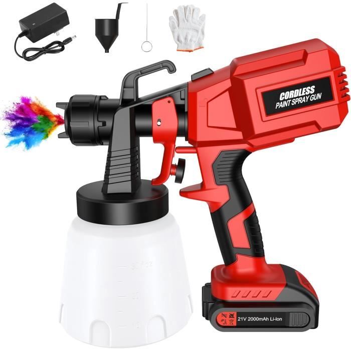 Pulvérisateur de peinture sans fil pour DEWALT, Pistolet à peinture électrique, pulvérisateur de