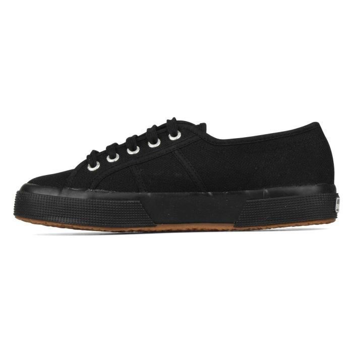 superga cuir noir