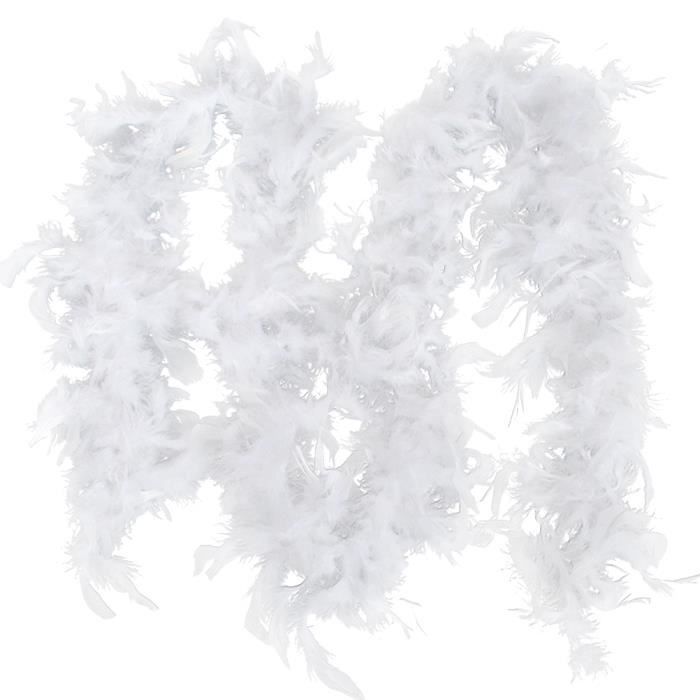 Guirlande de Noël Plume Blanche 2M Décoration de Sapin Cdiscount Maison