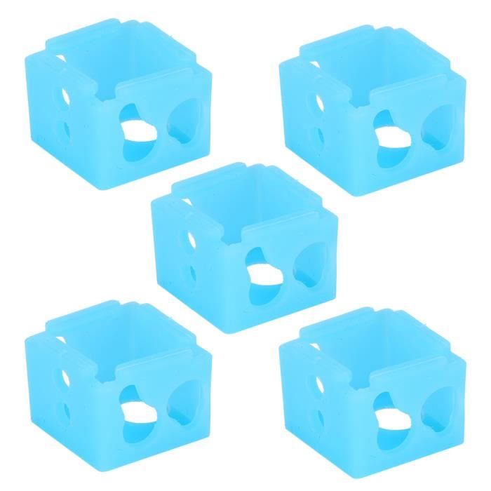 Dioche Chaussette En Silicone à Bloc Chauffant 5 Pièces D'imprimante 3D