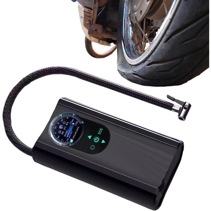 AUTDER Compresseur Air Portatif 180PSI - Gonfleur Pneus Sans Fil 21V/12V, Avec Écran LED, Pour Voiture/Vélo
