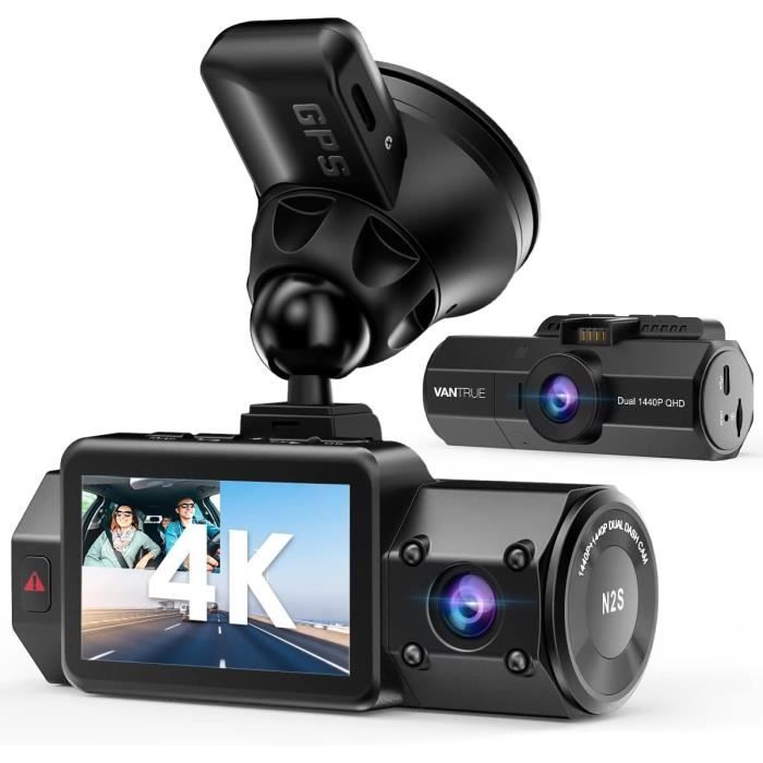 Dashcam Avant Et Intérieure 4K – Vision Nocturne, Capteur G, Mode Parking, Carte 64 Go Incluse, Pour Voiture - 8