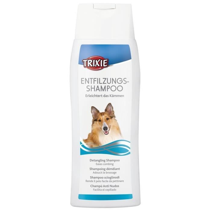 TRIXIE Shampoing démêlant 250 ml pour chien TRIXIE Shampoing démêlant 250 ml pour chien