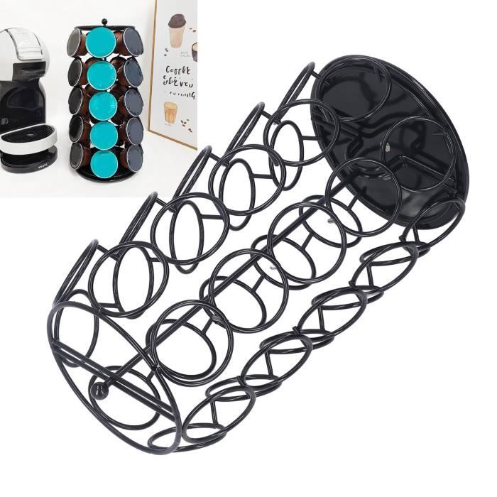 Support à Capsules De Café En Métal - Forme Tasse - Noir - 15,5 X 14 X 10,5 Cm