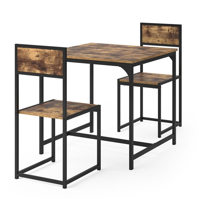 vicco ensemble table et chaises table de cuisine lot de 2 chaises de cuisine fyrk 80 x 80 cm