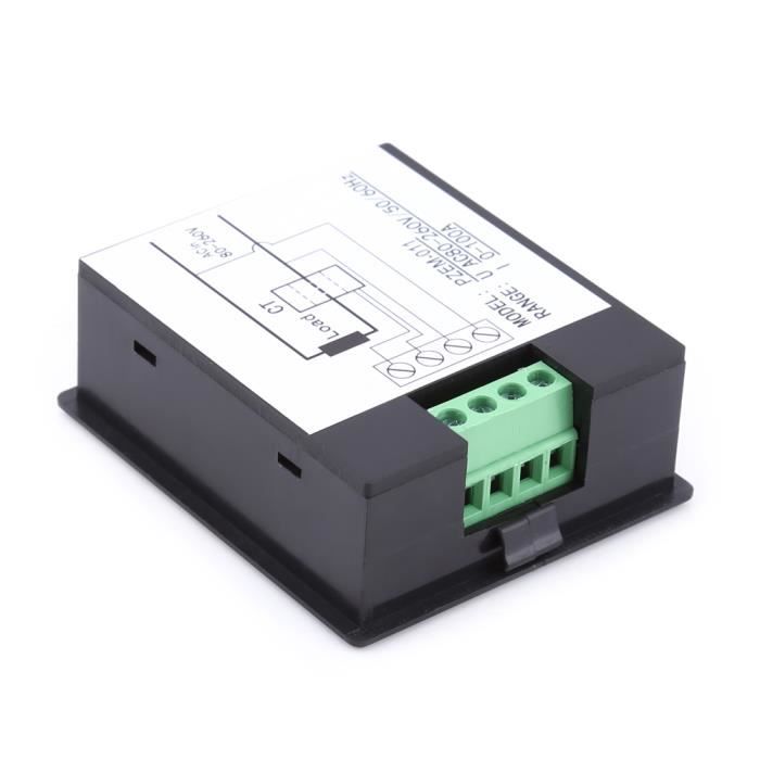 Peacefair Pzem-011 Digitale Multimeter, AC 80-260 V 0-100 A 22 Kw Ampèremeter Voltmeter Watt Energiepaneel CT Met LCD Digitaal Display