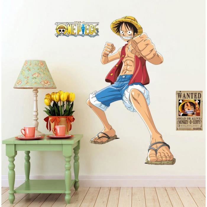 ONE PIECE Chapeau de paille Luffy 3D Faux de la fenêtre