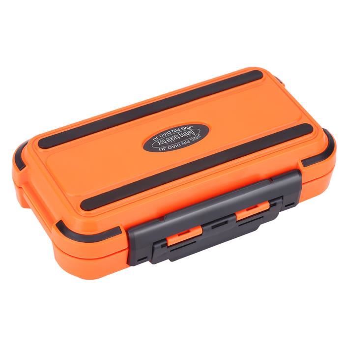 Bote de pêche - VVIKIZY - Orange - 24 fentes - Imperméable - Matériau ABS durable