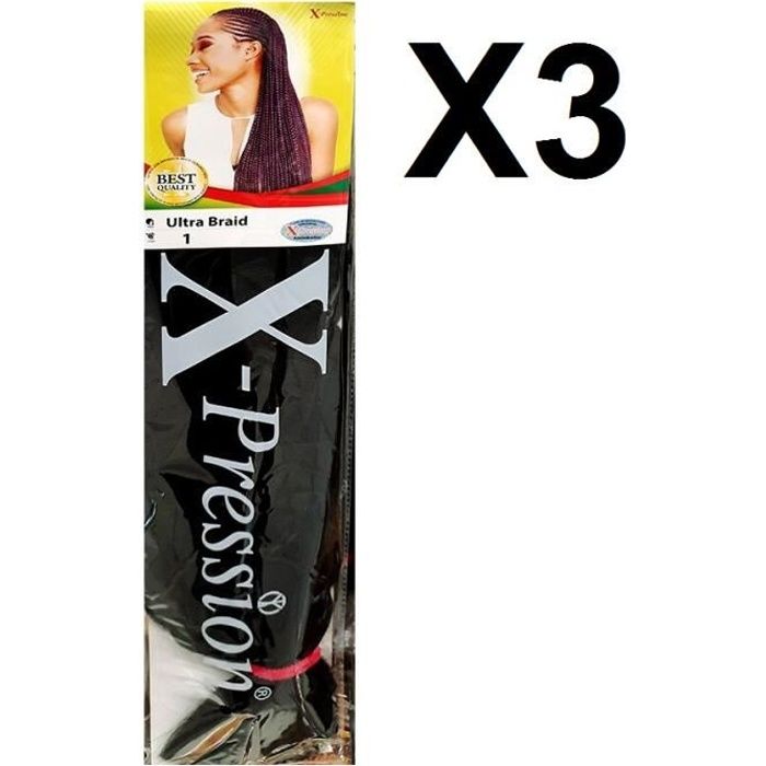 X Pression Lot 3 Meche A Tresser Couleur 1 Longueur 0 Cm Ultra Braid Cdiscount Au Quotidien X Pression Lot 3 Meche A Tresser Couleur 1 Longueur 0 Cm Ultra Braid Cdiscount Au Quotidien