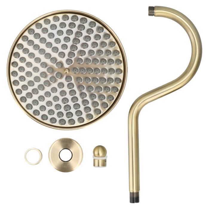 Vado Kit Mini Douche Rond Avec Sortie Intégrée or Brillant Ind-sfmkwo/Ro