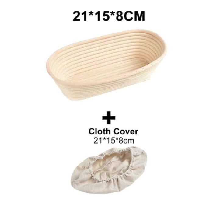 Panier de fermentation pour la cuisson du pain - En rotin - Rond - 16 cm (0,5 kg de pâte à pain Panier de fermentation pour la cuisson du pain - En rotin - Rond - 16 cm (0,5 kg de pâte à pain