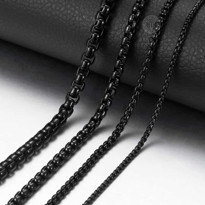 Collier Pour Homme à Maillons Gourmette En Acier Inoxydable - Couleur Argent, Neuf Dans Son Emballage