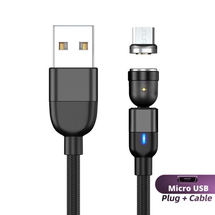 2M Set) For Type-C-Câble Magnétique USB Micro-type-c Pour Recharge Rapide Et Transfert De