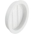 Gedotec Grille d'aération ronde anti-insectes | Lot de 10 grilles d'aération blanches 60 mm | Intérieur et extérieur-1