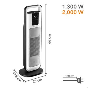 Chauffage split mural 2000 W avec WIFI et minuterie - France