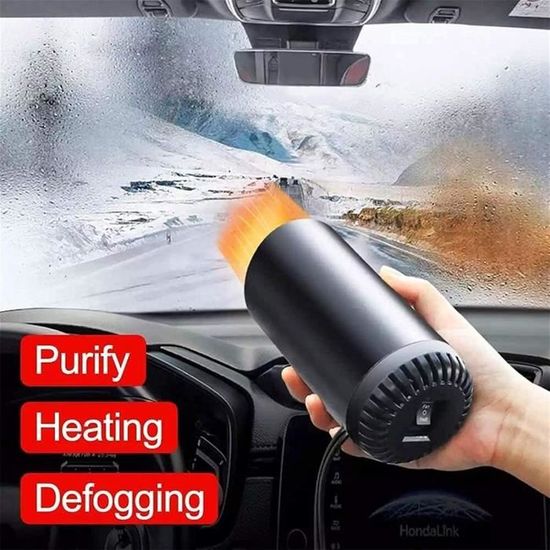 Chauffage Voiture 12V 150W - Désembueur Pare-brise Portable - 2 Modes Chaud/froid