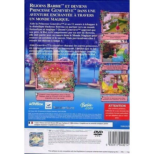 Barbie au bal des 12 princesses playstation 2