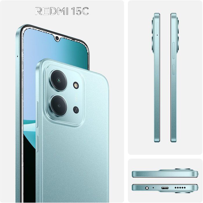 XIAOMI Redmi 15C Smartphone(Coque Inclus), 4Go RAM 128 Go ROM, Triple Caméra Arrière De 50MP Avec IA, Écran 6,9 Pouces Batterie 6000 MAh, Affichage De Soins Oculaires 120 Hz (Orange