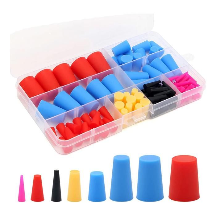 GOTOTOP œillet de trou en caoutchouc Kit d'assortiment d'œillets 180 pièces Assortiments de GOTOTOP œillet de trou en caoutchouc Kit d'assortiment d'œillets 180 pièces Assortiments de