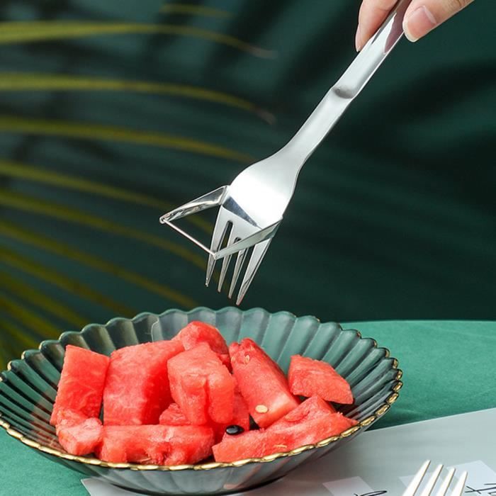 Mèche - Fourchette à fruits portable en acier inoxydable, Coupe neutre à  l'eau, Couteau à trancher, Gadgets d - Cdiscount Electroménager