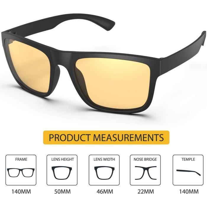 Lunette jaune hotsell anti lumiere bleue