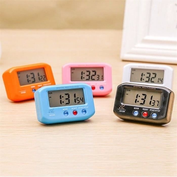 Mini horloge électronique de table numérique et colorée • Ma Petite  Horlogerie