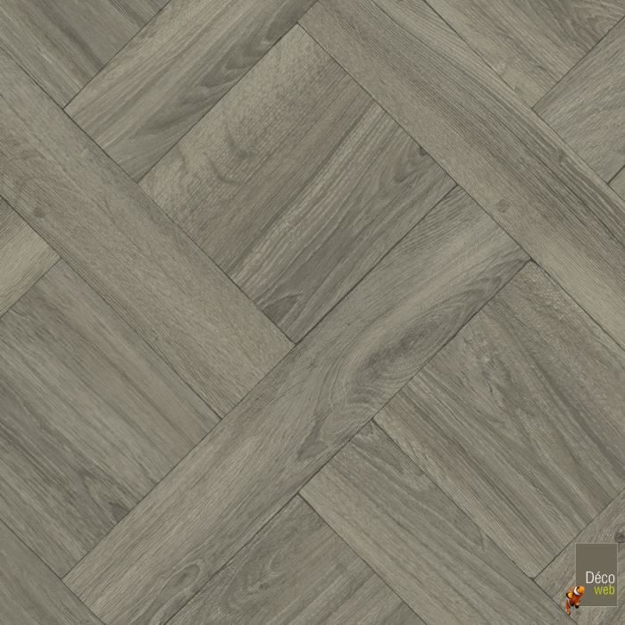 Lino Imitation Parquet Gris