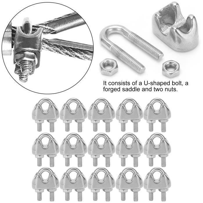 Serre-câble Inox A4 - Pour Câble 3mm - Croisillon Ouvert - FP INOX (N06123)