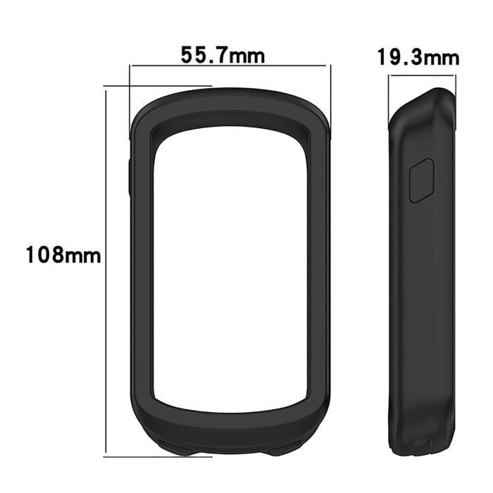 Coque En Silicone Pour Garmin Edge Explore 2 – Protection Sur Mesure, Noir, Taille M, Amovible