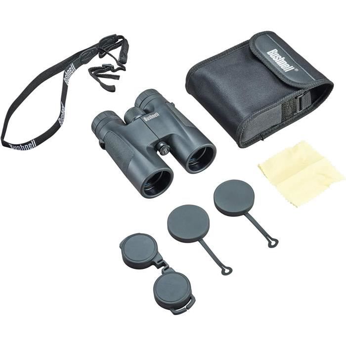 Jumelles Tasco Essentials 8x42 - Prisme Toit Bak-4 - Noires - Luminosité Et Confort Optimal