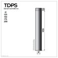 Lot de 5 TDPS1000 Conduit double paroi isolé pour poêle à bois longueur 100 cm Ø150-2