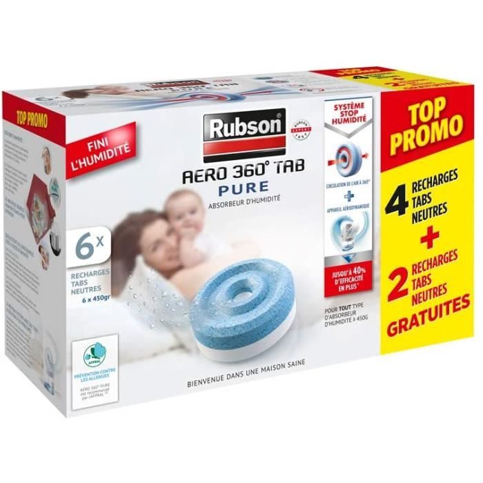 Pack Of 12 Tablets For Rubson Dehumidifier-reloading Dehumidifier Rubson  Aero 360 °-absorbs Moisture And Neutralises Odors-anti-humidity Pads -  Dehumidifiers - AliExpress