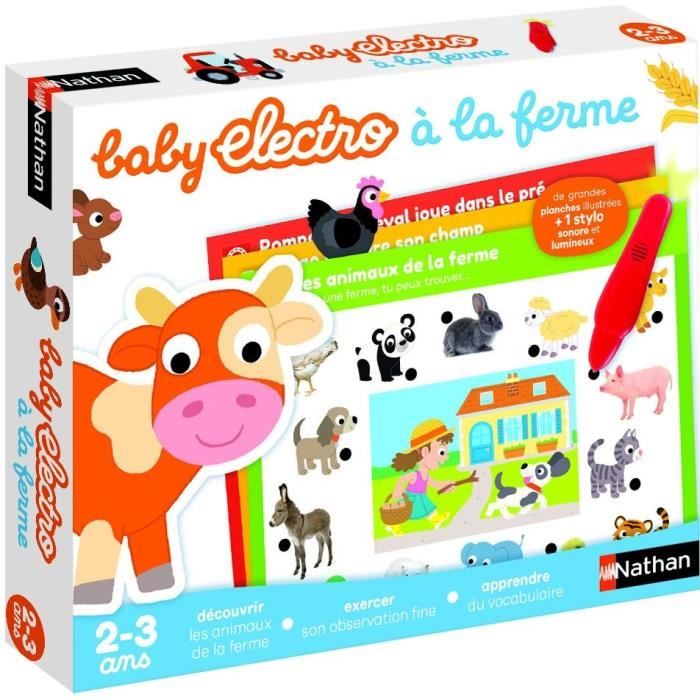 Jeu éducatif électronique - NATHAN - Baby Electro Animaux de la ferme -  Pour enfants dès 2 ans - Cdiscount Jeux - Jouets