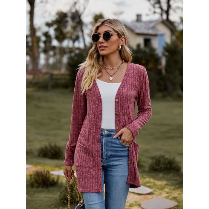 Gilet femme online avec boutons