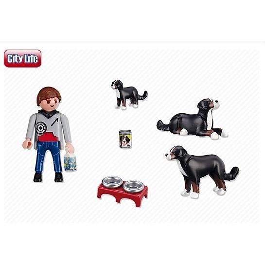 Figurines Playmobil Avec Chien - Lot De Personnages Neufs - Pour Collection Ou Jeu