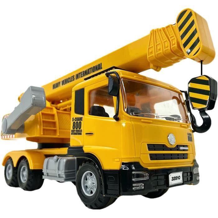 Grue Télécommandée Avec 12 Miniatures - Jouet Construction Enfant