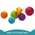 Anneau de dentition,4-6 pièces bébé jeu de balles en caoutchouc bambins détection développer des balles souples bébé - 6 Balls #B-3