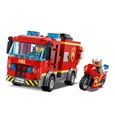 LEGO® City 60214 L’intervention des pompiers au restaurant de hamburgers, Caserne avec Camion, Jouet pour Enfant de 5 ans et +-3