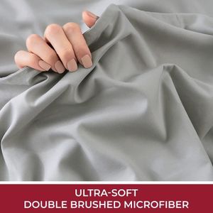 Todocama Parure Lit 4 Pièces 90x190/200 Cm Blanc – Drap-Housse + Drap + 2 Taies 50x80