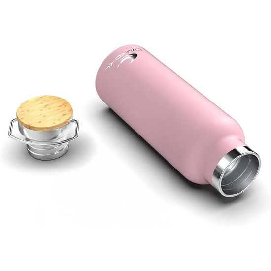 Bouteille, Bouteille Thermique En Acier Inoxydable Double Paroi, Garde Boisson Froide Ou Chaude Pendant Des 750 Ml Rose GOURDE - Sport