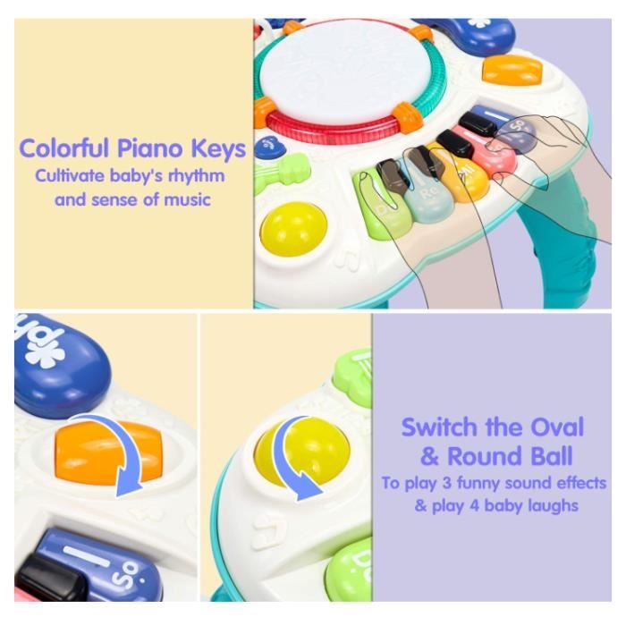 Table de Musique en Bois Montessori Sound - Eveil Musical pour Enfants