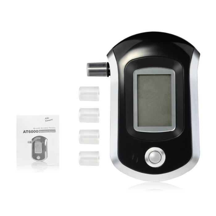 Éthylotest électronique Portable - Alcootest Numérique Avec écran LCD, Haute Précision ±0.05%BAC, Rechargeable USB