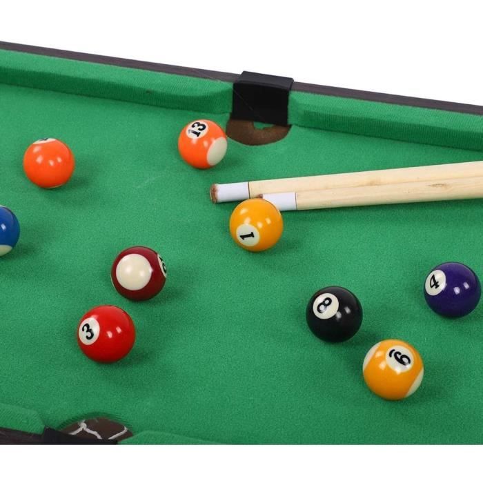 Lot De 2 Queues De Billard Courtes 50cm En Bois - Pour Enfants Ou Espaces Restreints