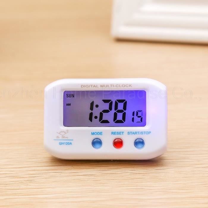 Horloge,Réveil numérique de poche Portable, Mini LED horloges