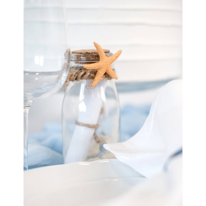 Amosfun 4 Coquilles Étoiles De Mer Naturelles - Décoration Thème Nautique 5-8cm