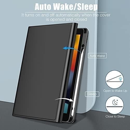 Clavier [Azerty Layout] Pour Ipad 10.2 Pouce 2021-2020-2019, 3 Zones D'Affichage Colorées Et 7