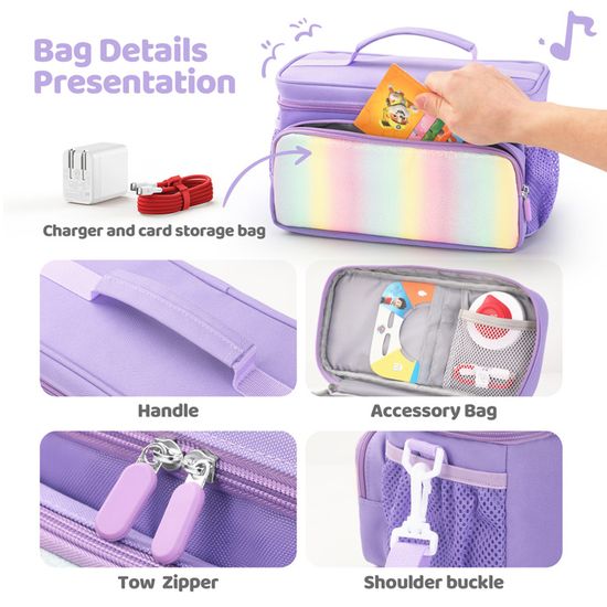 Étui de Protection pour Toniebox 1&2, Housse Transport Compatible Figurines, Casque et