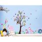 Arbre Colore Et Cartoon Animaux Stickers Muraux Amovibles