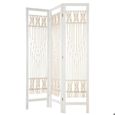 Paravent 3 étagères Blanc 170cm - Séparateur De Pièce Design Et Pratique - Atmosphera
